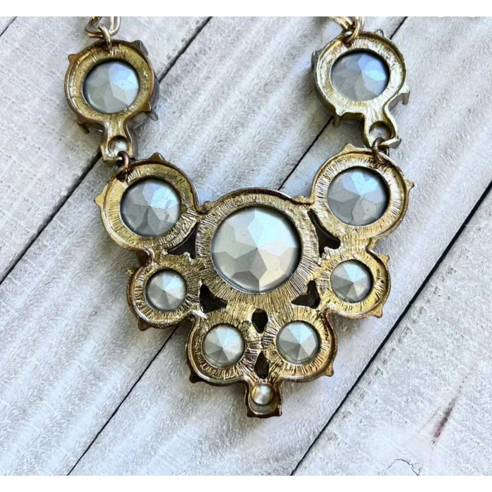 Vintage Natasha Statement Crystal Necklace -- 18